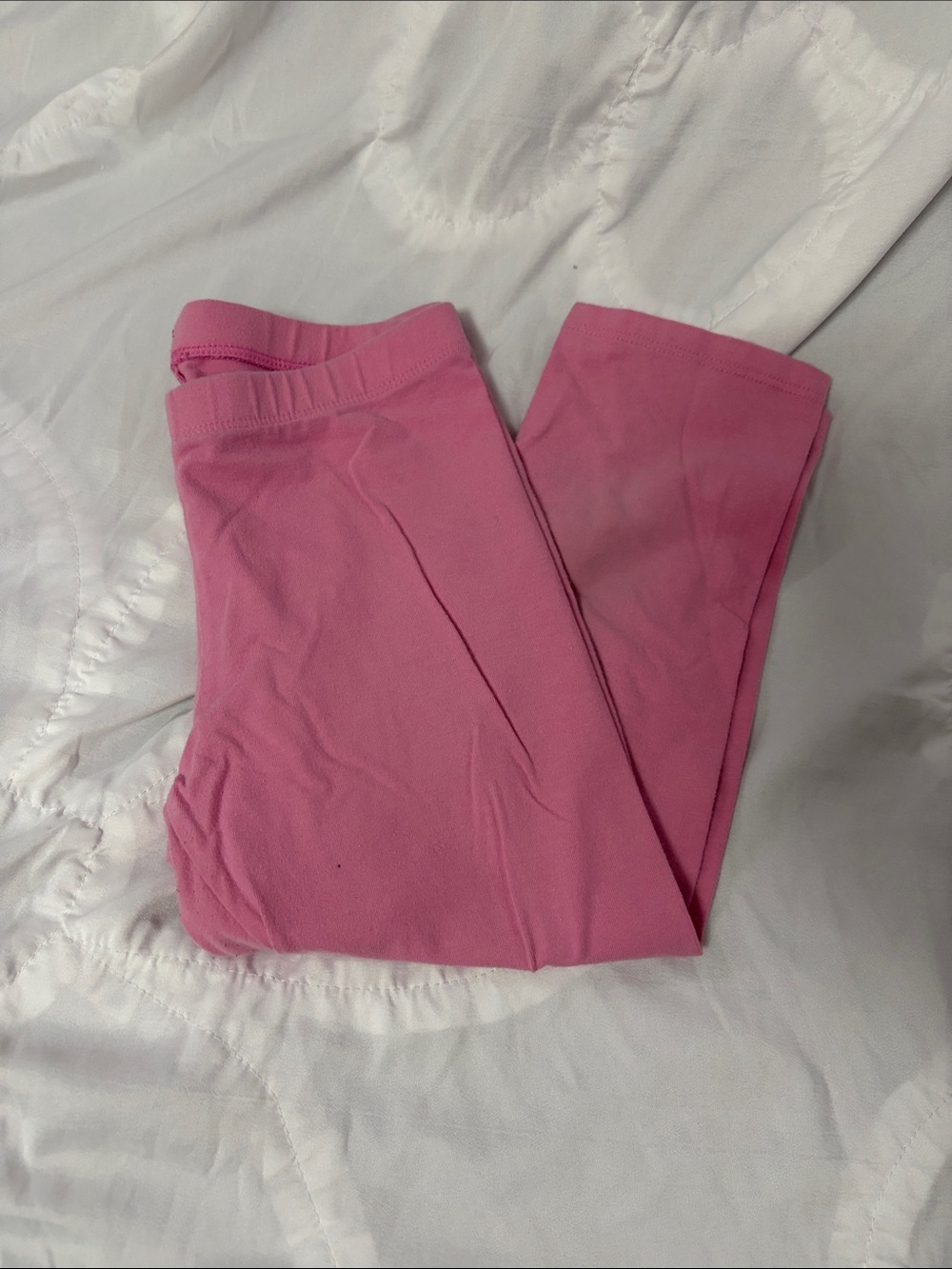 Girls' Pink Stretch Pull-On Leggings